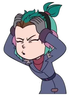 😣 Amity Blight The Owl House hoạt hình, bực bội, căng thẳng, Toh, phim hoạt hình telegram sticker