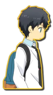 😶 Anime, Ragazzo, Adesivo, Personaggio telegram sticker