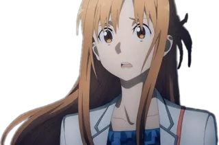 😳 Asuna Yuuki Sword Art Online Anime, Personnage, Fille, Sword Art Online, Asuna whatsapp sticker