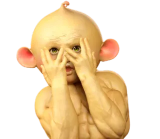 🙈 Baby, Muskel, Lustig, Komisch, Gruselig whatsapp sticker