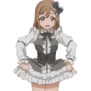 💃 anime, girl, cartoon, character, dress, cute, kawaii telegram sticker