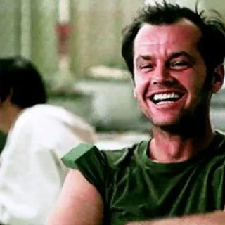 😆 Jack Nicholson actor, retrato, sonrisa, hombre, celebridad telegram sticker