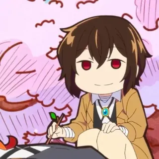 ☕️ Аниме, Персонаж, Чиби, Искусство, Рисунок telegram sticker