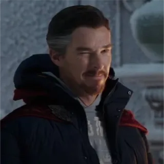 😉 Doctor Strange Spider-Man: No Way Home doctor strange, benedict cumberbatch, marvel, film, charakter, zauberer telegram sticker