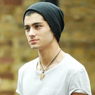 ➰ Zayn Malik 人物, 男性, 有名人, 歌手, ビーニー, ポートレート telegram sticker