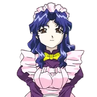 🙂 Anime, Hầu gái, Nhân vật, Nữ telegram sticker