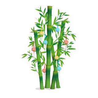 🎋 bamboe, plant, decoratie, ornament, groen telegram sticker