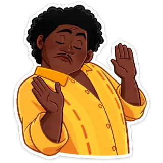 🙅‍♂️ การ์ตูน, ตัวละคร, ผู้ชาย, ท่าทาง, คน, ภาพประกอบ telegram sticker