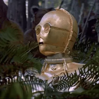 💫 C-3PO Star Wars C-3PO, Star Wars, droid, robot, science fiction, movie, character telegram sticker
