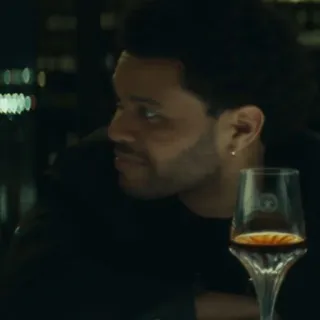 ☺️ The Weeknd singer, male, celebrity, portrait telegram sticker