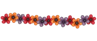 🤔 flowers, floral, border, decoration, autumn, fall whatsapp sticker