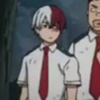 ❄️ Shoto Todoroki My Hero Academia Anime, My Hero Academia, Shoto Todoroki, Postać telegram sticker