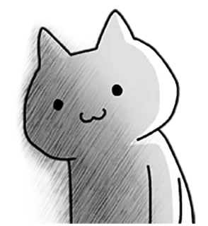 😶 chat, mignon, animal, mème, animal de compagnie, kawaii whatsapp sticker