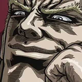 😆 người đàn ông, khuôn mặt, cười đểu, anime, manga, biểu cảm telegram sticker