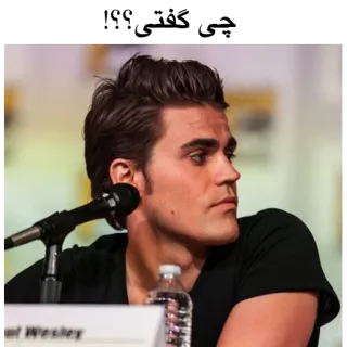 😑 Paul Wesley attore, celebrità, uomo, ritratto, Paul Wesley, intrattenimento telegram sticker
