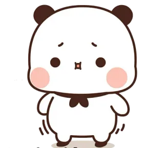 💭 Panda, Carino, Animale, Cartone animato, Triste telegram sticker