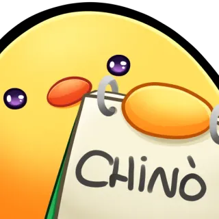 🐤 Chino pollito, emoji, dibujos animados, lindo, amarillo whatsapp sticker