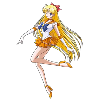 ❤ Sailor Venus Sailor Moon アニメ, マンガ, 魔法少女, 愛野美奈子 telegram sticker