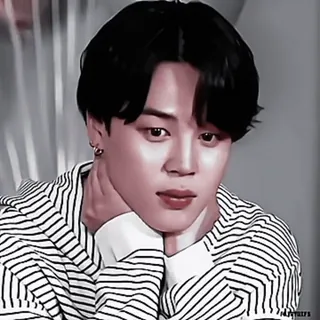 💉 Jimin Jimin, BTS, K-pop, chanteur, portrait, idole telegram sticker