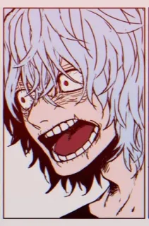 😧 Shigaraki Tomura My Hero Academia Anime, Bösewicht, Used-Look, Shigaraki, Tomura, My Hero Academia whatsapp sticker
