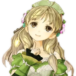 🤔 anime girl, character, digital art, cartoon whatsapp sticker
