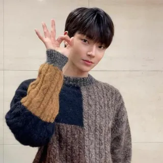 🎧 男性, 人, OKサイン, セーター whatsapp sticker