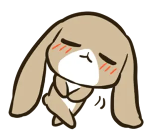 ☺️ coelho, animal, fofo, kawaii whatsapp sticker