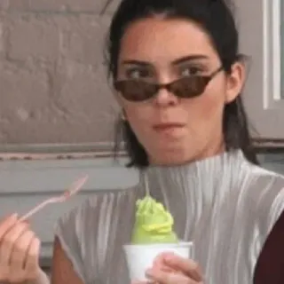 🍪 ice cream, food, eating, sunglasses, summer telegram sticker