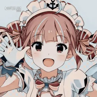 🔮 NOSTALGIA Anime, Gadis, Pelayan, Imut, Gambar, Ilustrasi, Kartun, Nostalgia telegram sticker