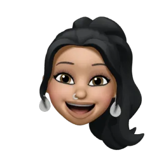 👼 Memoji, Gesicht, Avatar, Frau, Emoji whatsapp sticker