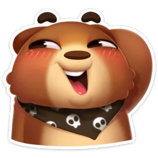 Мишка Мотя :: @stickroom telegram stickers
