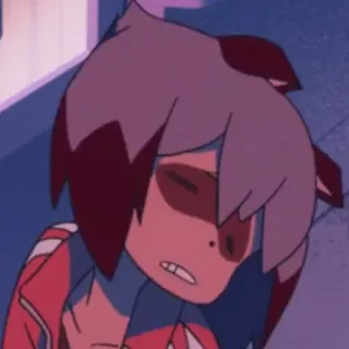 😬 Michiru Kagemori BNA: Brand New Animal Anime, BNA, Michiru, Kagemori, Tanuki, Smutny, Dziewczyna anime telegram sticker