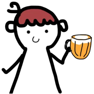 🍺 맥주, 음료, 만화, 재미, 알코올, 일러스트 telegram sticker