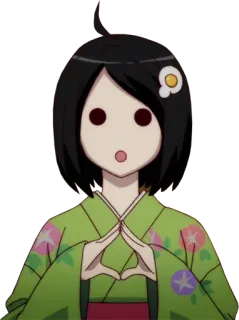 😯 Anime, Personaje, Kimono, Japonés, Mujer telegram sticker