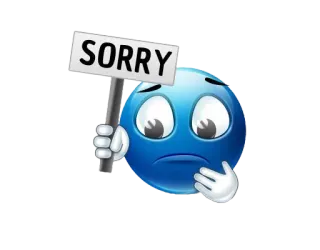 🥺 SORRY lo siento, disculpa, emoji, expresión, triste whatsapp sticker