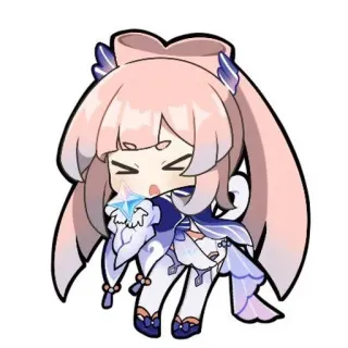 💗 Sangonomiya Kokomi Genshin Impact kokomi, genshin impact, anime, videospiel, charakter, süß, chibi telegram sticker