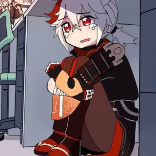 ☁️ Kaedehara Kazuha Genshin Impact Anime, weinend, traurig, kawaii, Genshin Impact, Kazuha telegram sticker