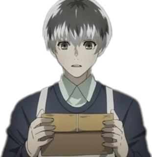 🖤 Ken Kaneki Tokyo Ghoul อนิเมะ, มังงะ, โตเกียวกูล, เคน คาเนกิ, ตัวละคร telegram sticker