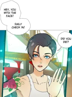🧐 HEY, YOU WITH THE FACE!
DAILY CHECK IN!
DID YOU DIE? kreskówka, postać, pozdrowienie, pytanie, webtoon telegram sticker