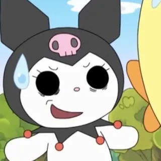 😅 Kuromi Kuromi, Anime, Dibujos animados, Kawaii, Sanrio telegram sticker