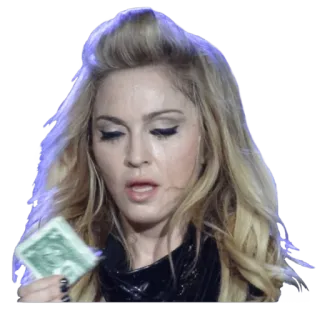 💵 Madonna Geld, Dollarschein, Sänger, Popstar telegram sticker