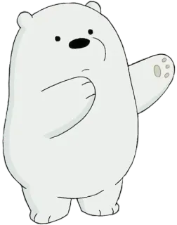 🤗 Ice Bear We Bare Bears desenho animado, urso, urso polar, Ice Bear, We Bare Bears, animal, personagem telegram sticker