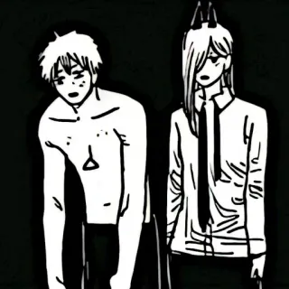 ⚙️ Denji Chainsaw Man Anime, Chainsaw Man, Denji, Power, Manga, Dessin animé, Personnages telegram sticker