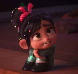 🍓 Vanellope von Schweetz Wreck-It Ralph dibujos animados, disney, lindo, personaje, Vanellope, Ralph el Demoledor telegram sticker