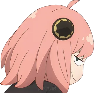 😏 Anya Forger Spy x Family anya forger, spy x family, animé, mignon, expression, suffisant whatsapp sticker