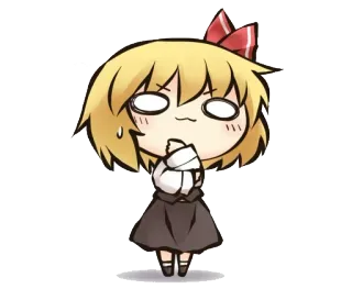 🤔 Anime, Manga, Chibi, Lindo, Chica, Dibujos animados, Touhou Project telegram sticker