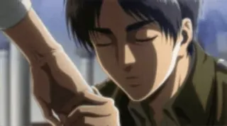 😙 Eren Yeager Attack on Titan Anime, Eren Jäger, Attack on Titan, Manga, Freundschaft telegram sticker