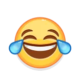 😂 emoji, cười, vui vẻ, niềm vui, nước mắt telegram sticker