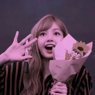 💕 Lisa Lisa, K-pop, Thần tượng, Hoa, Hướng dương, Hàn Quốc, Âm nhạc telegram sticker