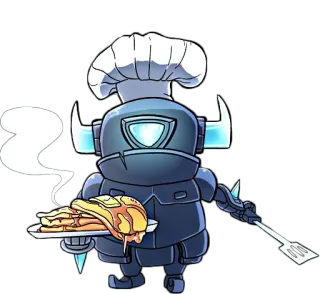 🥧 робот, шеф-повар, еда, блины telegram sticker